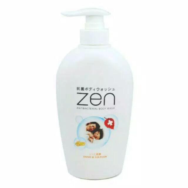 cs ZEN Body Wash Shiso & Sulphur Bottle Pump 500ML - White