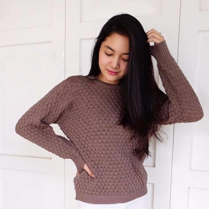 burgundy popcorn cardigan