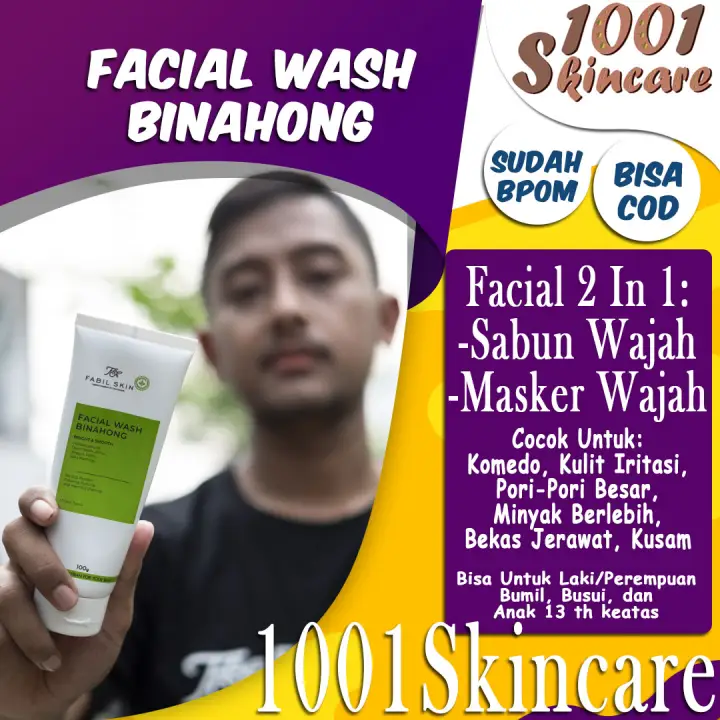 Atasi Kulit Wajah Berjerawat Dan Berminyak Dengan Perawatan Wajah Facial Wash Sabun Muka Bonahong Cocok Untuk