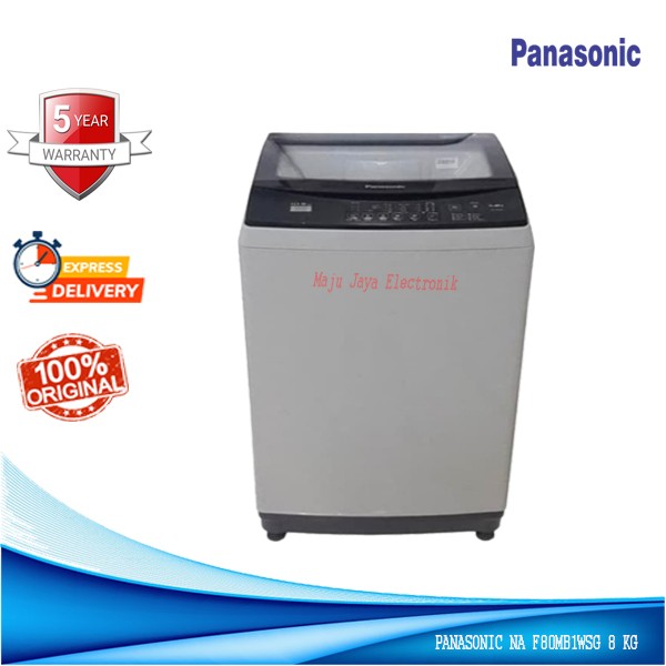 Mesin Cuci 1 Tabung PANASONIC NA F80MB1WSG 8 KG Soft Close Door ...