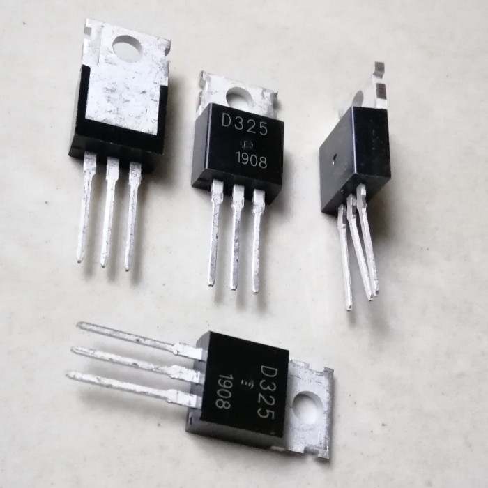 2pcs 2SD325 D325 Silicon NPN Power Transistor – TO-220 Package – Unbranded
