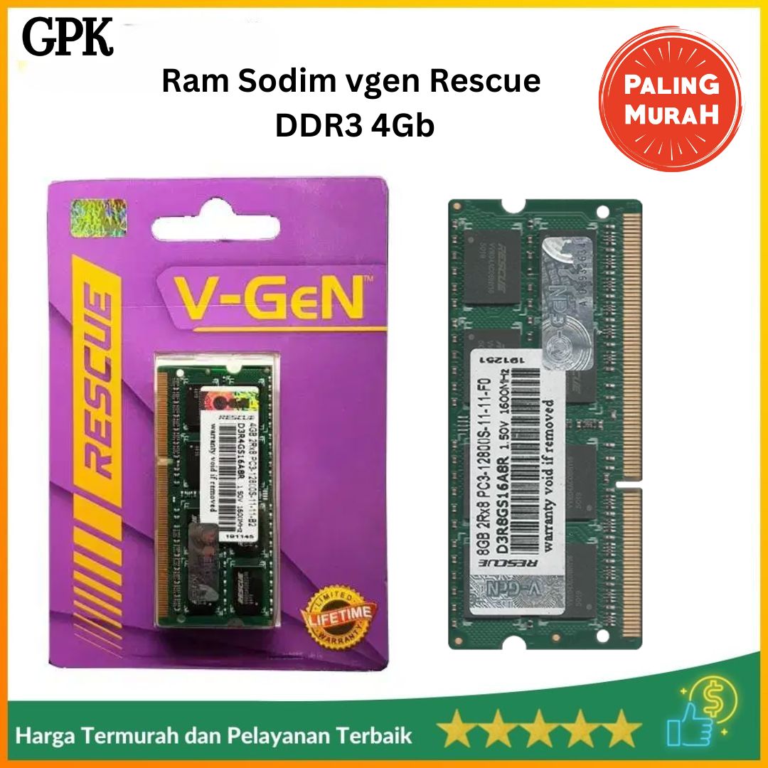 Ram Sodimm Ddr3 4gb RAM V-GEN SODIMM DDR3 RAM PC DDR3 4GB PC12800