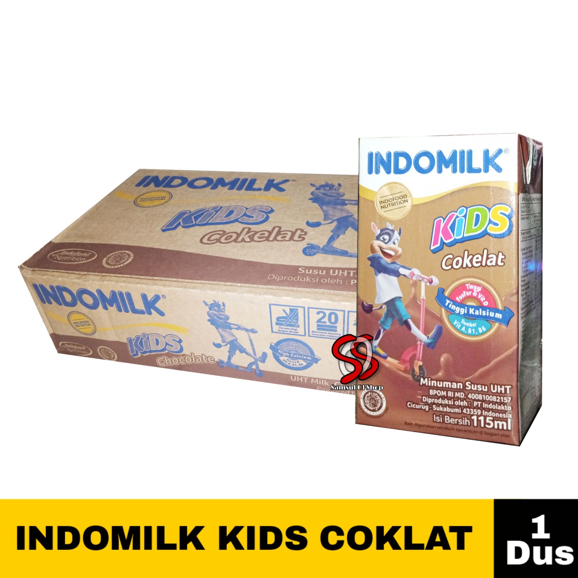 1 [satu] Dus Susu UHT Indomlik Kids Coklat Isi 40 Pcs 115ml | Lazada