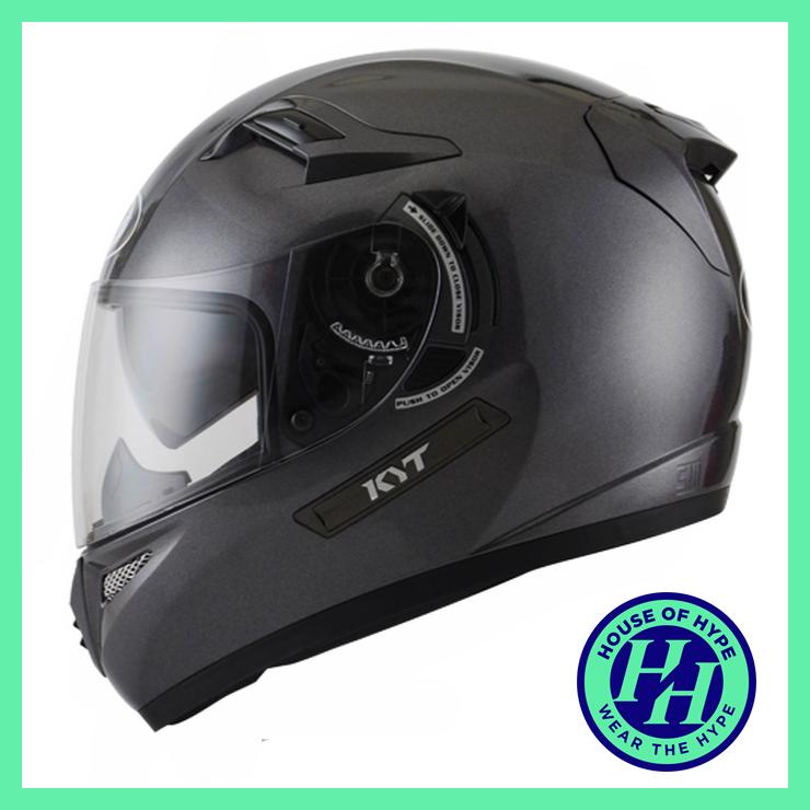 Helm Motor Fullface KYT K2 Rider Solid Gun Metal Double Visor Abu-Abu - helm kyt / helm kyt full face / helm kyt full face murah / helm kyt half face double visor / helm kyt dj maru / helm kyt k2r / helm kyt 2 vision / helm kyt half face / helm kyt r10