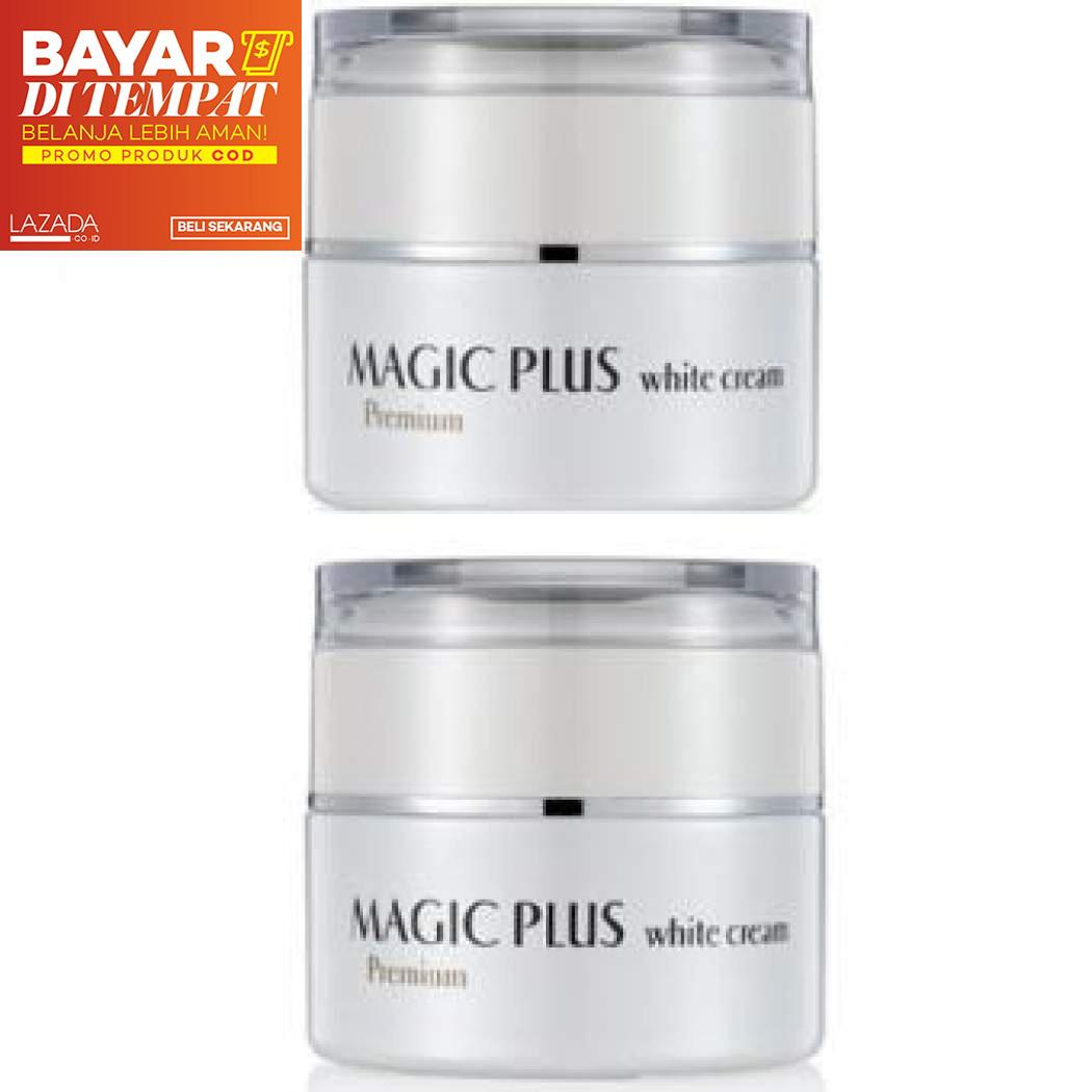 2 pcs Magic Plus White Cream Premium Krim Pemutih Wajah Muka ASLI KOREA