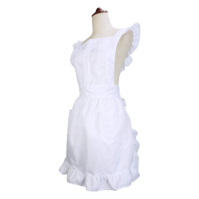 Petite Maid Ruffle Retro Apron Kitchen Cooking Cleaning Fancy Dress