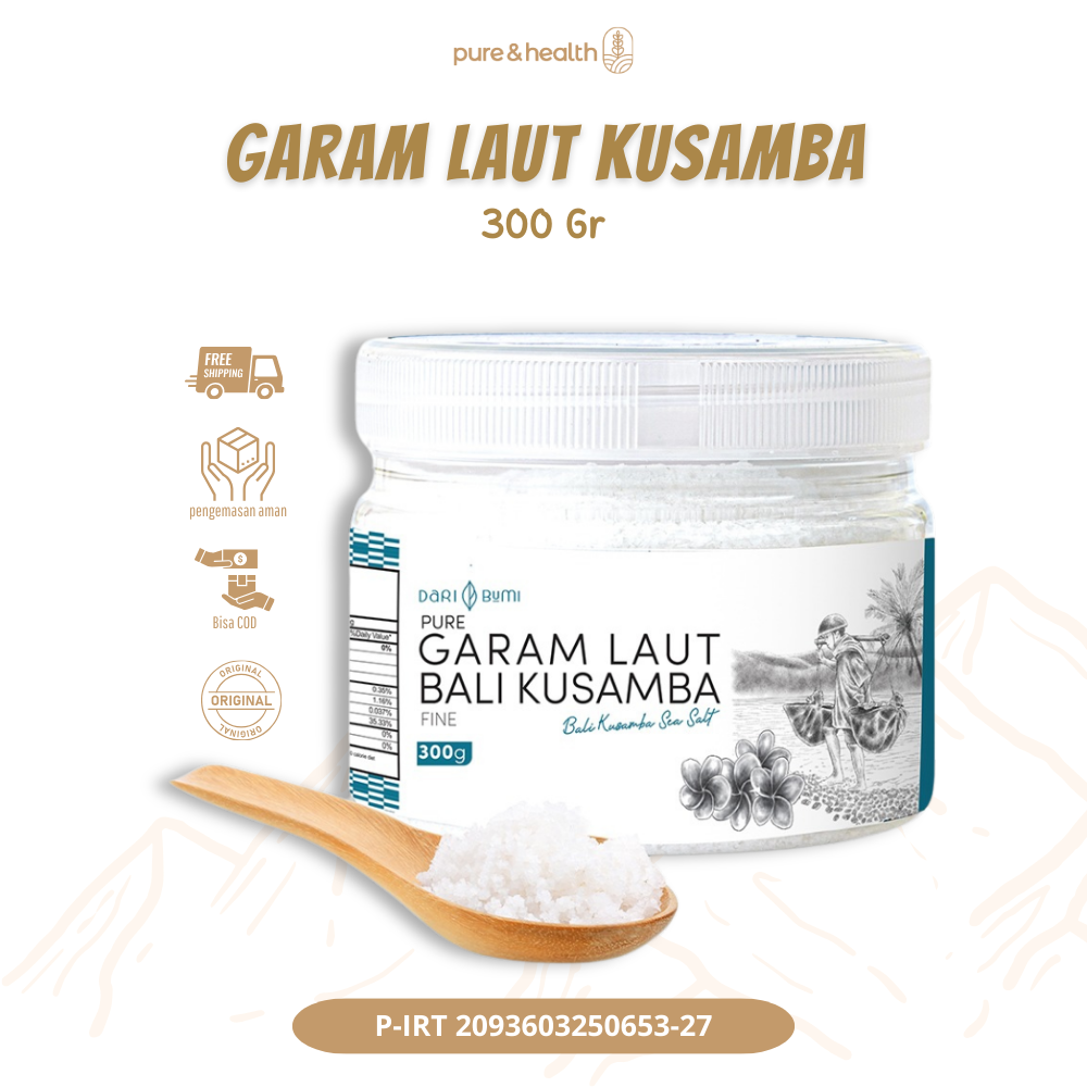 Garam Kusamba, Garam Laut Bali Kusamba, Bali Sea Salt Original 350gram ...