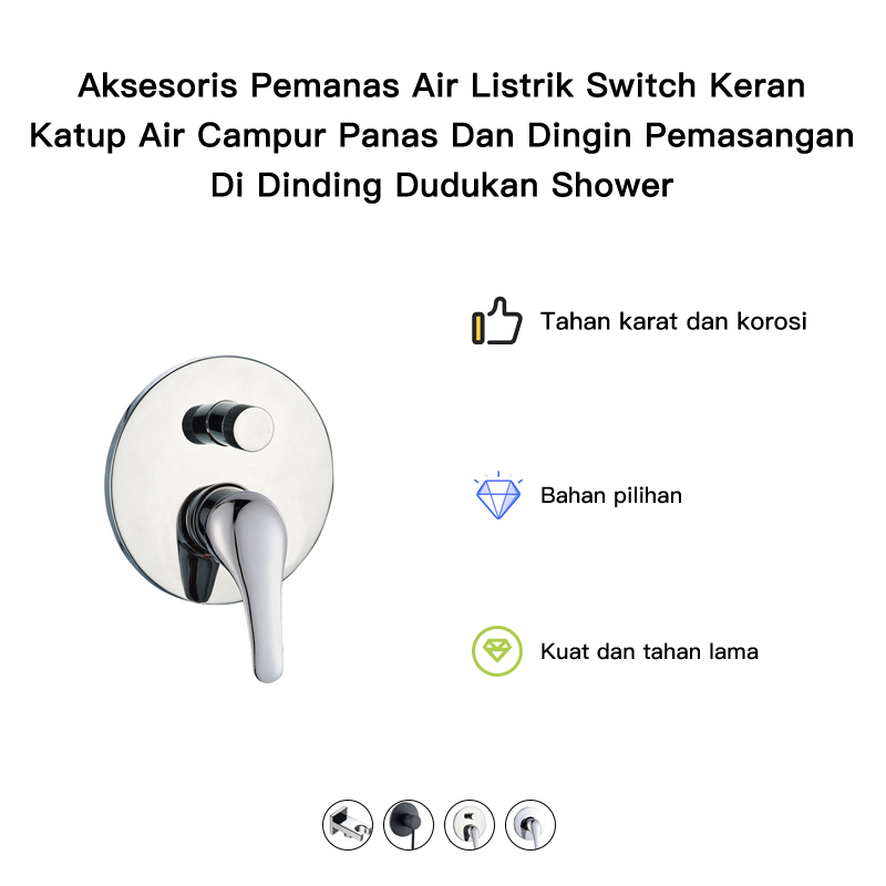 Stop Keran Tanam Shower Panas Dingin Aksesoris Pemanas Air Listrik