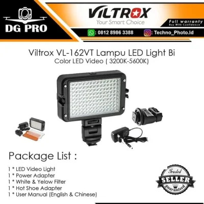 Viltrox VL-162VT Lampu LED Light Bi-Color LED Video ( 3200K-5600K)