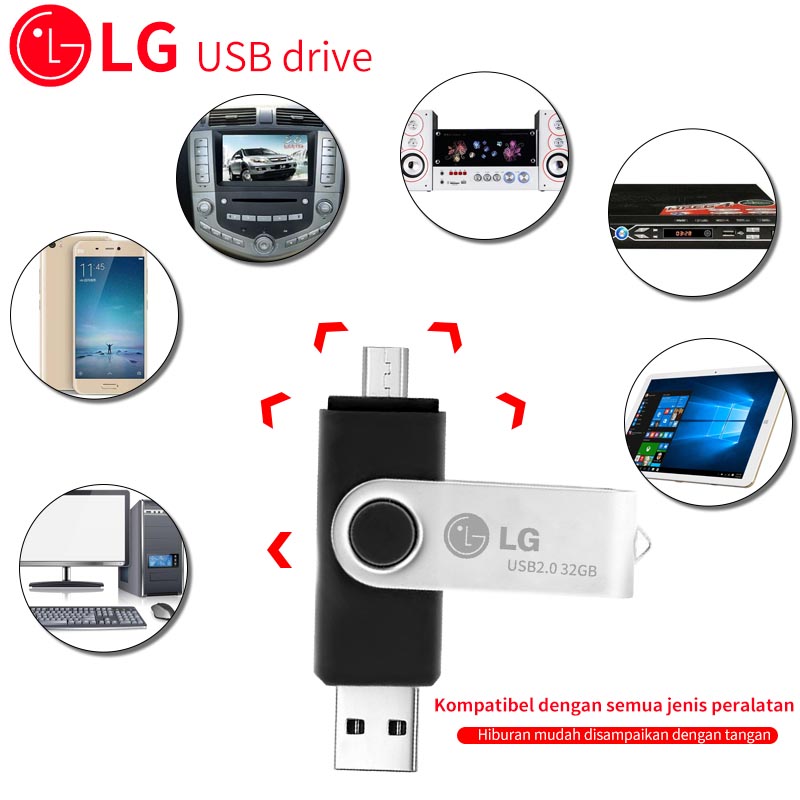 LG 32GB 2 in 1 Micro OTG Flash Drive 