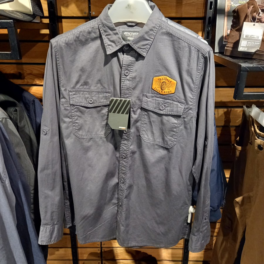 Kemeja Eiger Original Hemlock Road Grey Lazada Indonesia