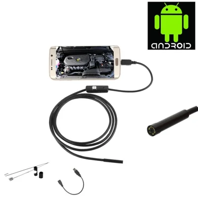 Taffware Android 7mm 4cm Focal Distance Endoscope Camera 720P 2M IP67 Waterproof