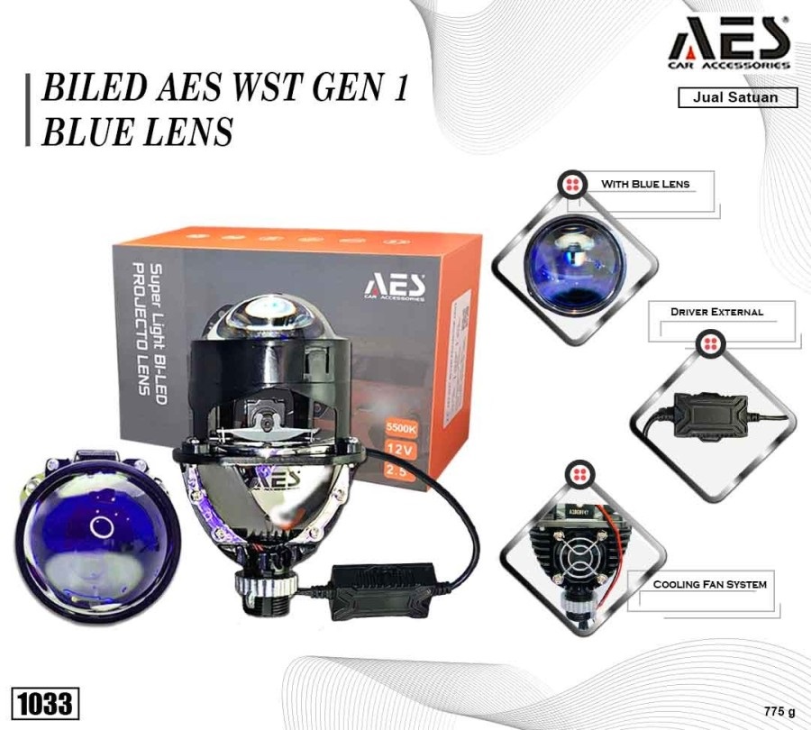 PROJECTOR BILED AES WST 2.5 INCH BLUELENS Lazada Indonesia