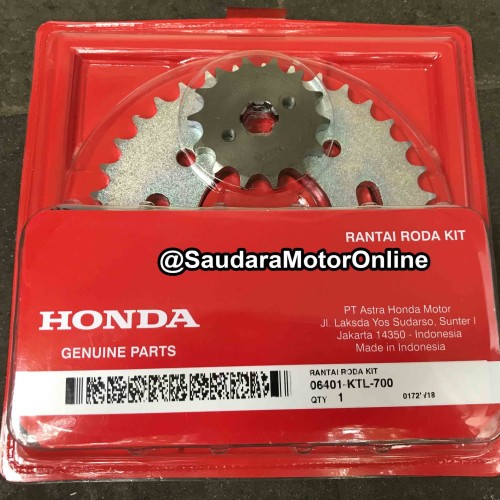 Gear seat honda supra fit new KTL 700 . GIGI TARIK PAKET ORI ASLI HONDA