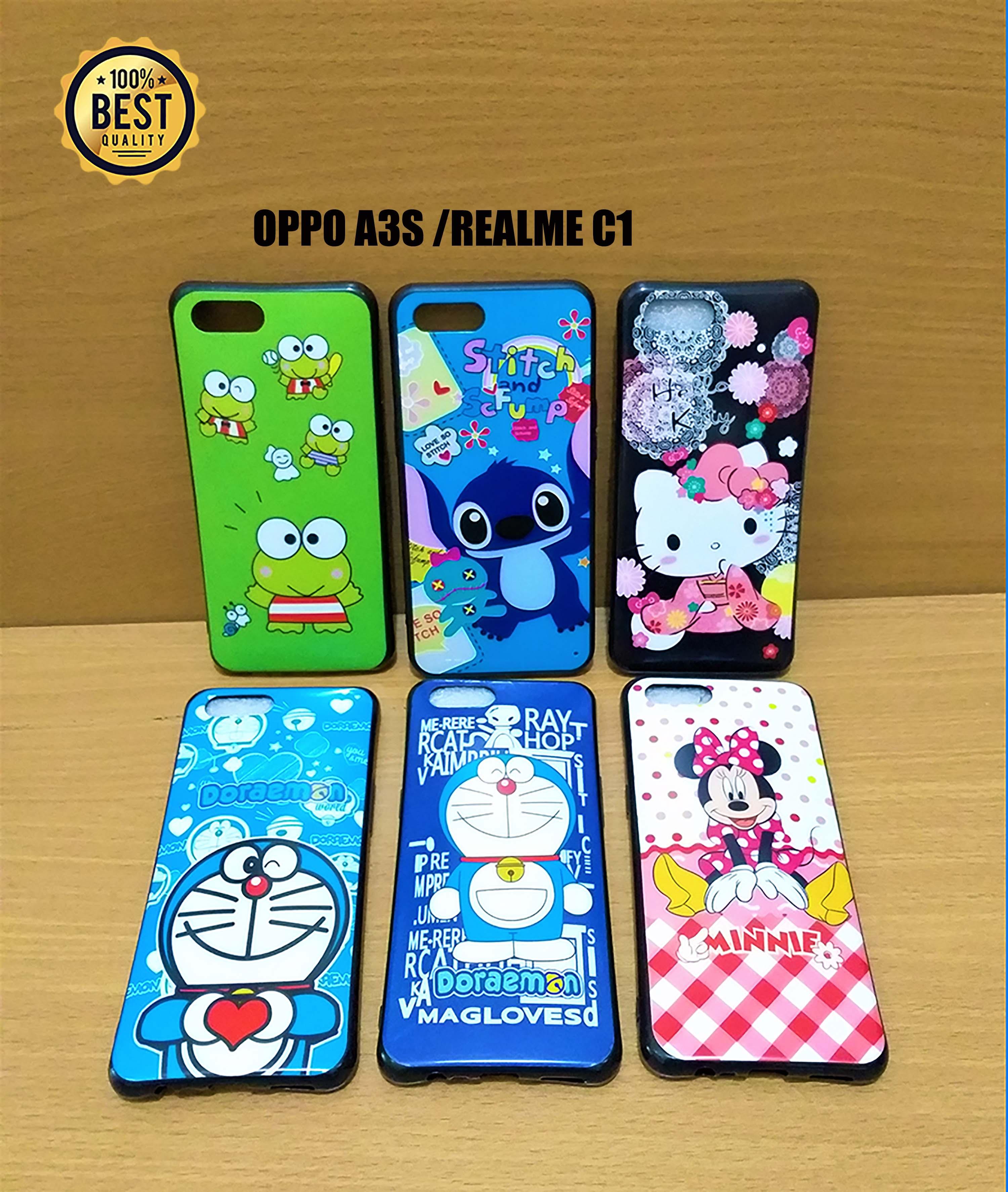Softcase Karakter Elegant For Oppo A3S/Realme C1/A5 Softcase Harga