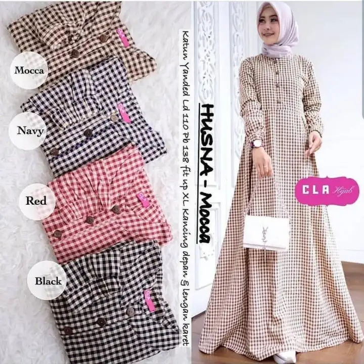 Grosir Gamis Murah Terbaru Best Seller Husna Maxy Promo Busana Muslim Model Kekinian Gamis Dress
