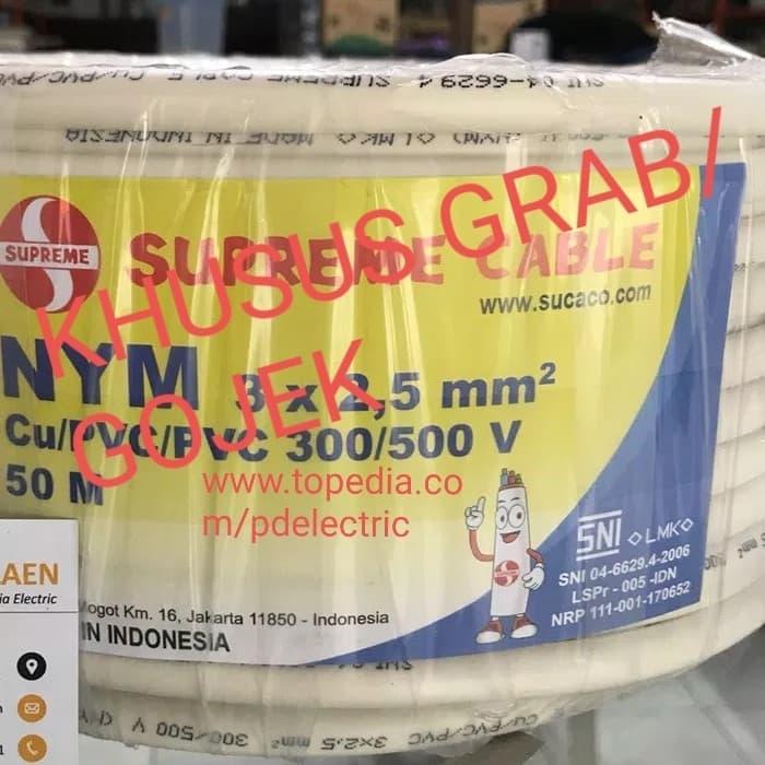 KABEL NYM 3X2.5 / KABEL INSTALASI 3X2,5 /KABEL ENGKEL 3 X 2.5 SUPREME