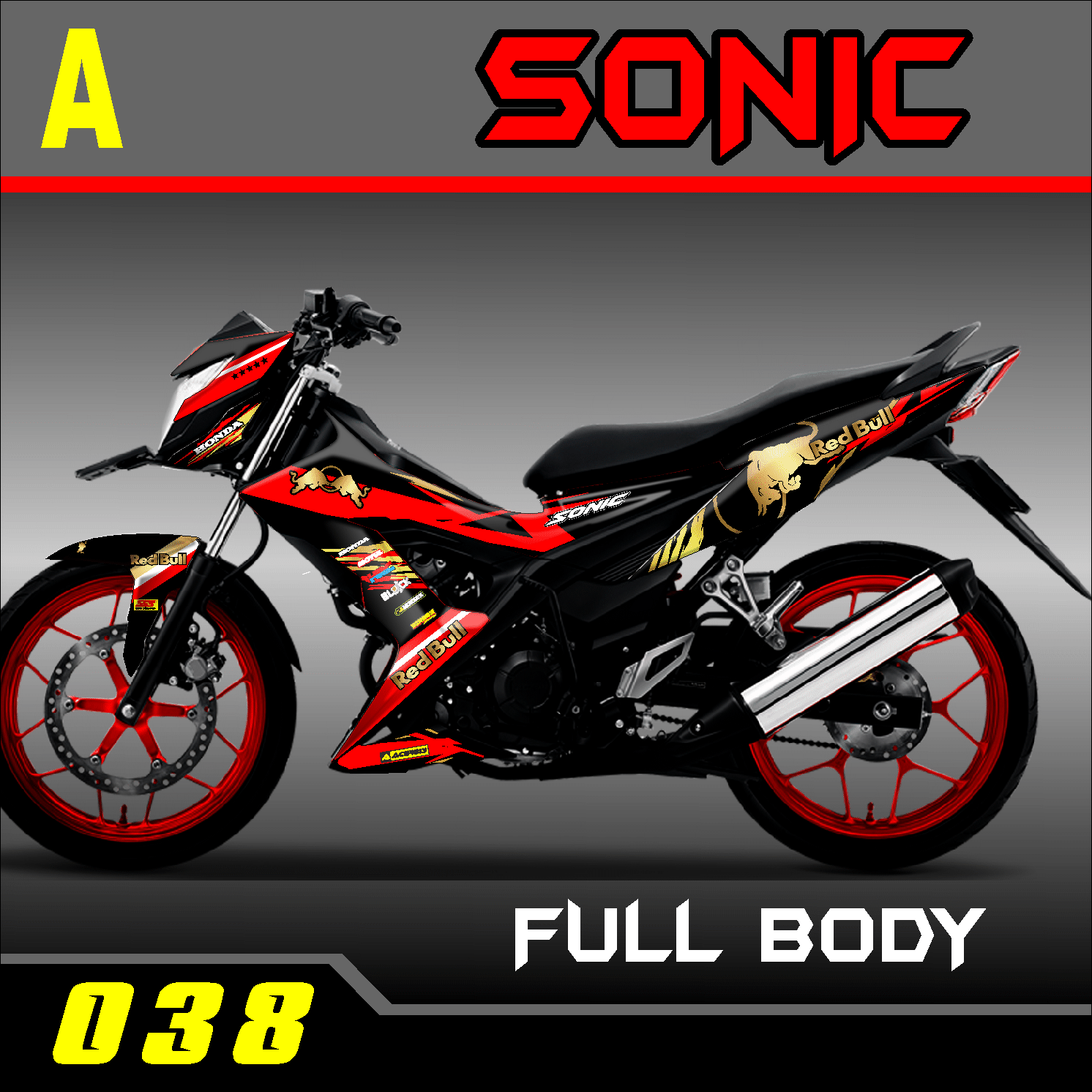 PROMO SOLUSI MODIFIKASI BODY MOTOR HONDA SONIC FULL BODY038 Lazada Indonesia