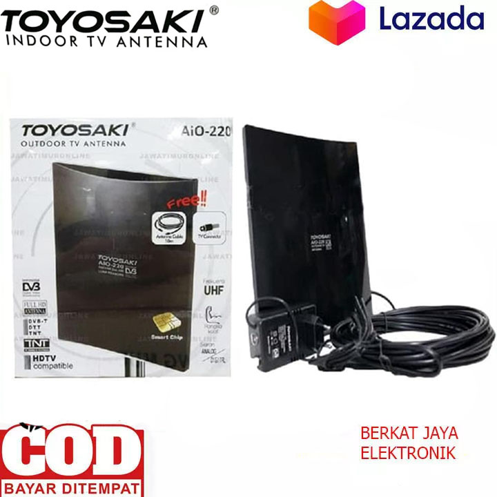 HARGA PROMO!! TOYOSAKI Antenna TV Booster Ooutdoor Digital AIO 220