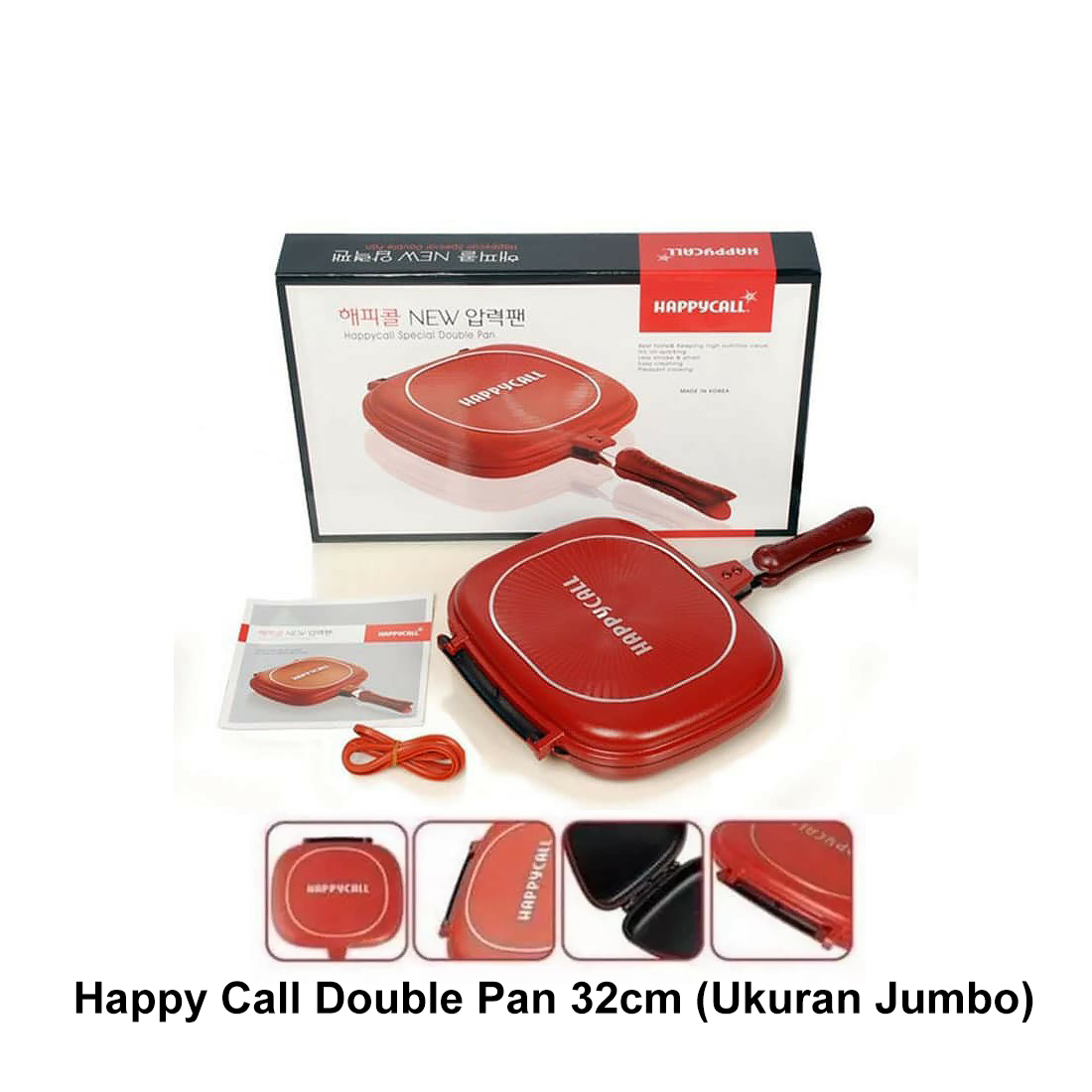 Wajan Teflon Happy Call Double Pan Jumbo 32 Cm / Happy Call Double Pan