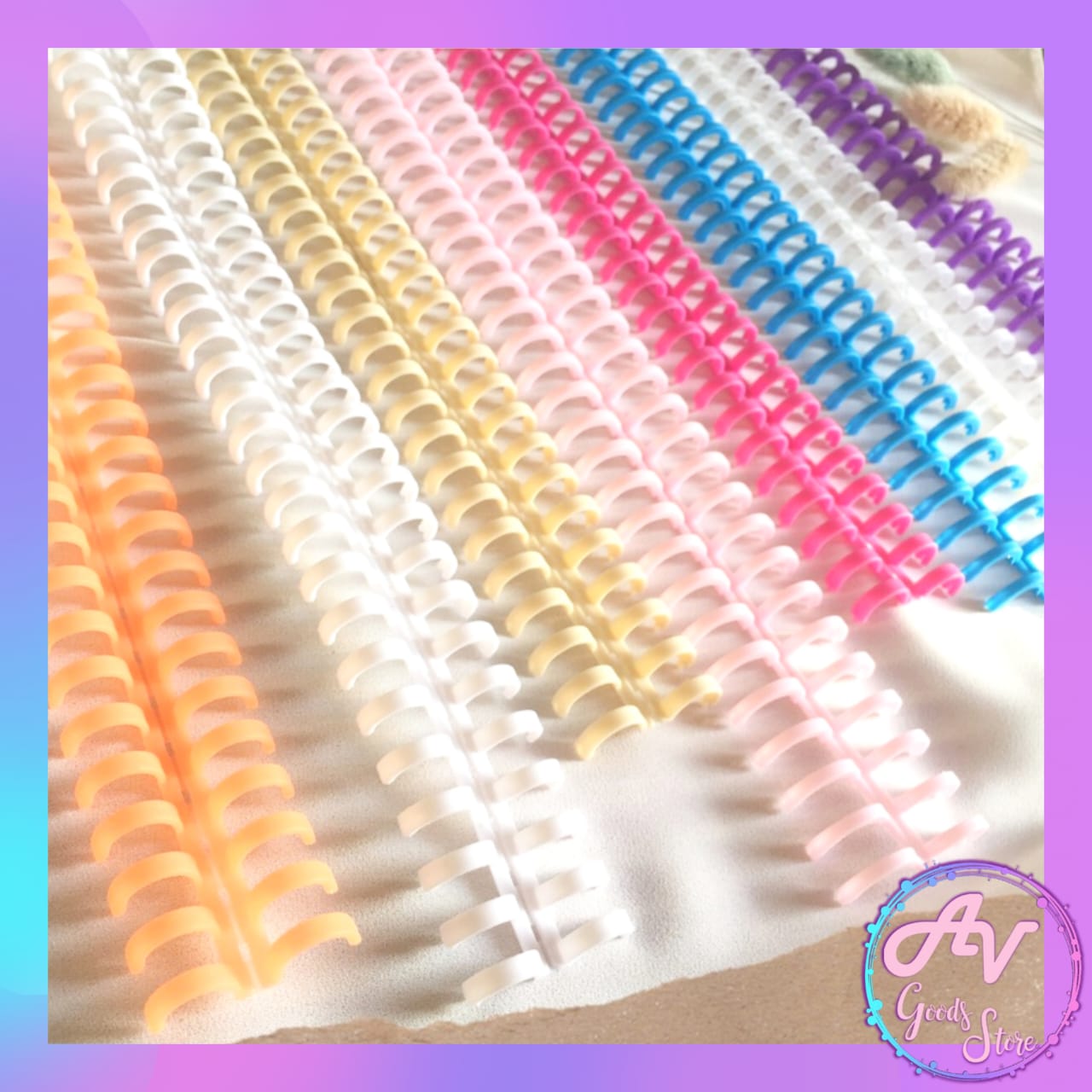 Ring Binder Plastik DIY 30 Lubang / Spiral Ring Binder Loose Leaf