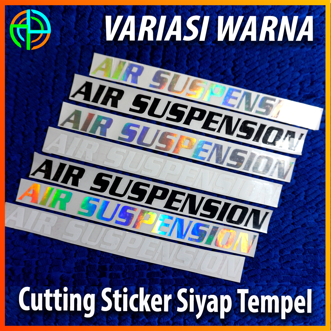 (isi 03) Cutting Sticker Air Suspension. Stiker suspensi Bis. Setiker