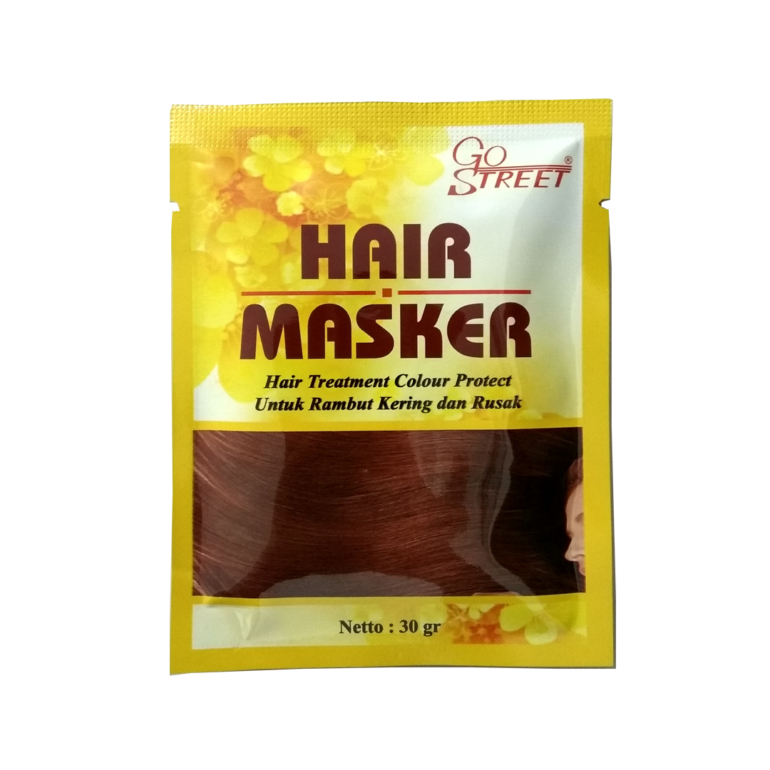 [ALL VARIANS] GO STREET Hair Masker Sachet 30 Gram Cherry Red, Colour ...