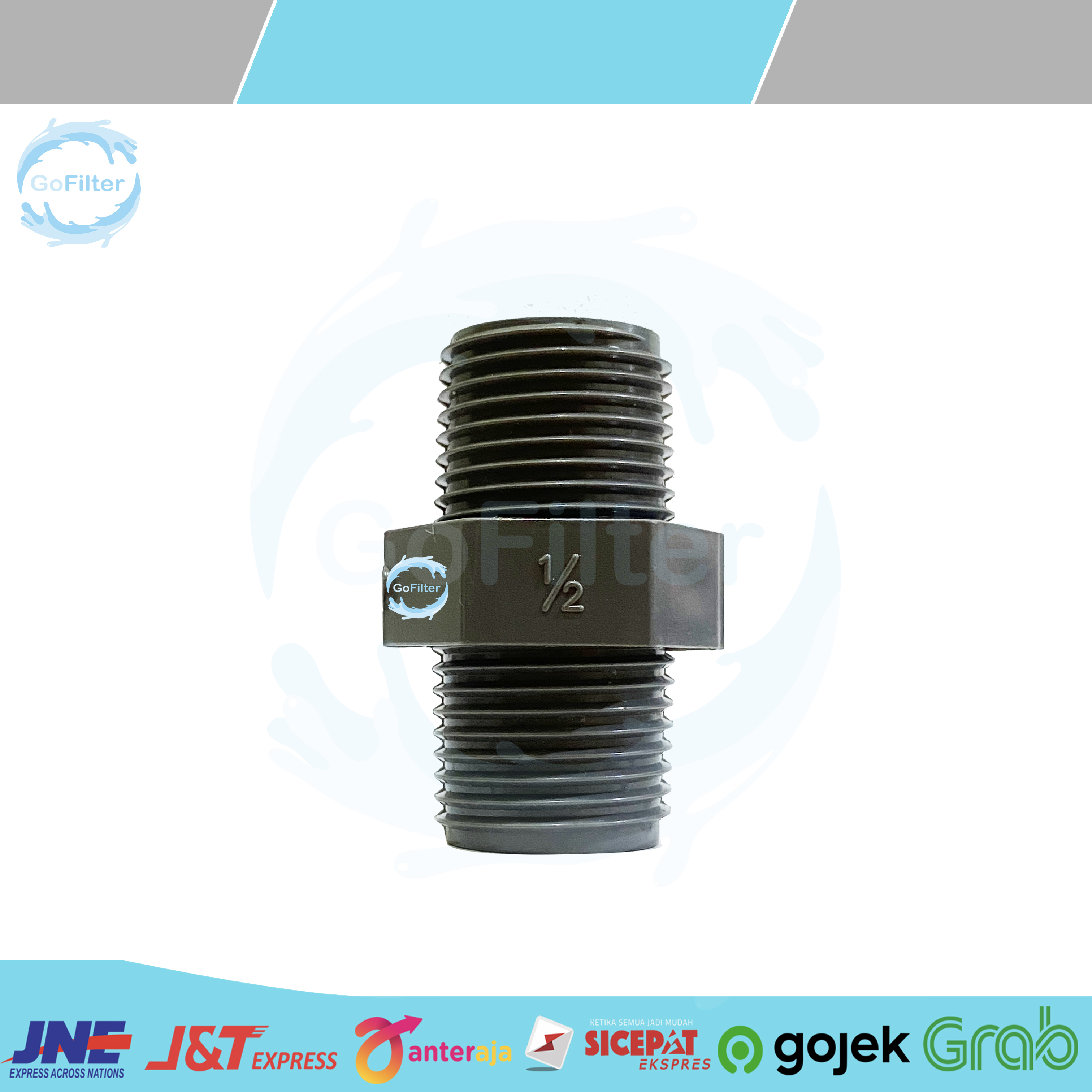 DOUBLE NEPPLE DRAT LUAR 1 2 INCH 3 4 NIPPLE PVC RUCIKA Lazada Indonesia