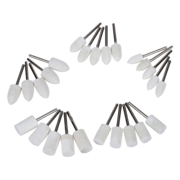25pcs Felt Polishing Buffing Pad Head Set Rotary Tools for Dremel Accessories