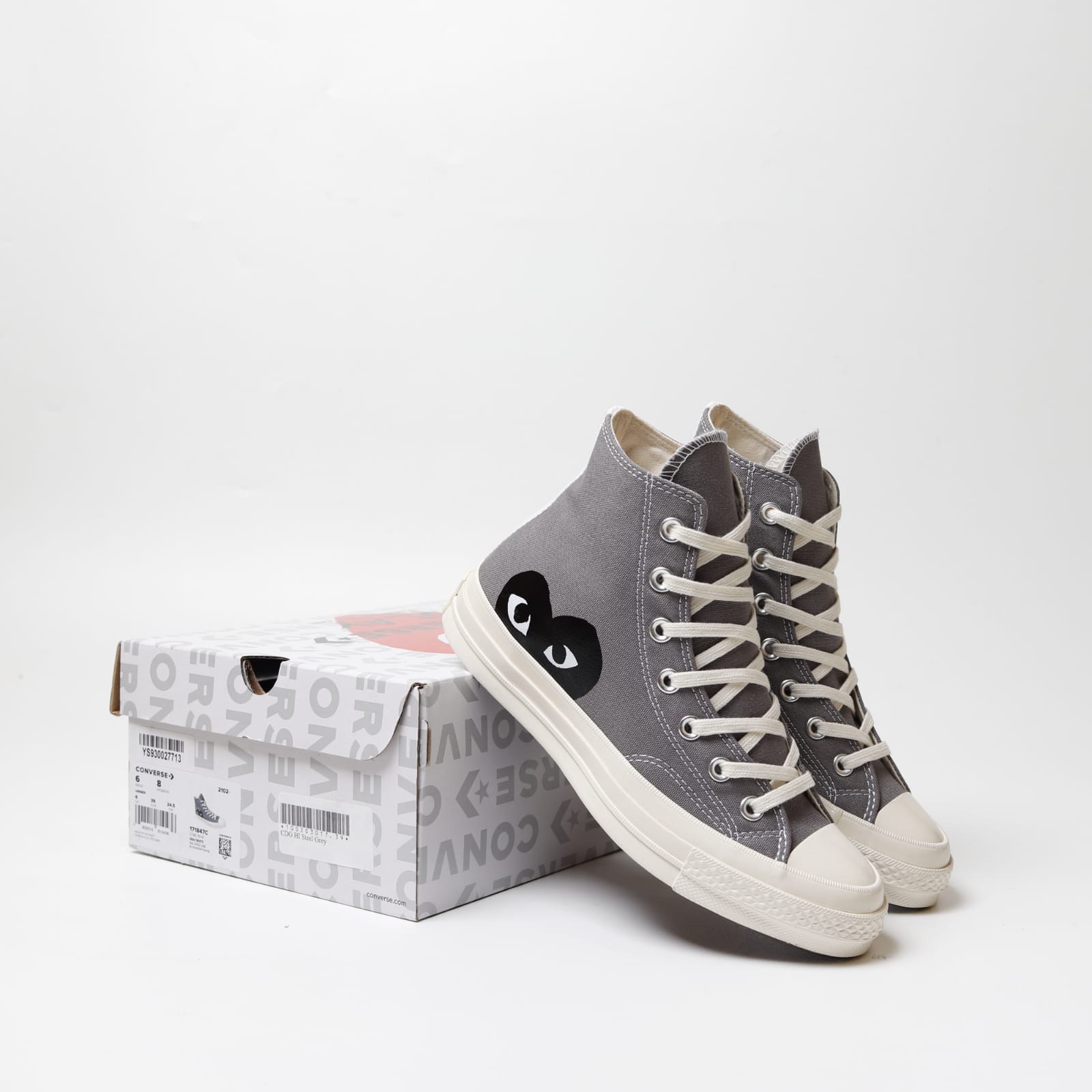 converse high tops light grey