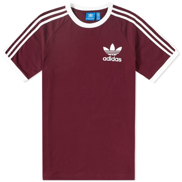 Jual Kaos Adidas Casual Maroon Terbaru 