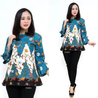 30+ Ide Keren Blouse Batik Model Baju Batik 2019 Wanita