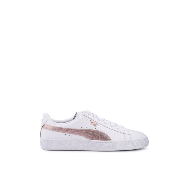 puma basket leather white