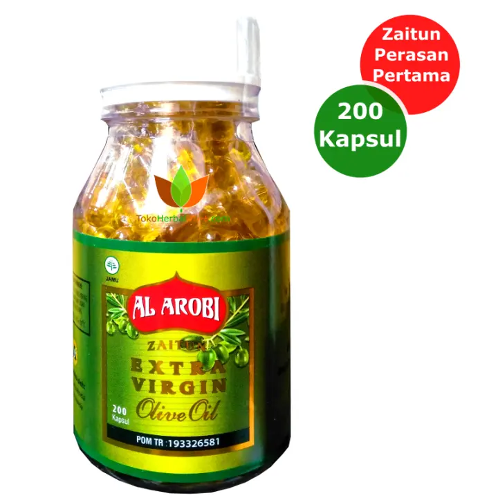 200 Kapsul Minyak Zaitun Extra Virgin Olive Oil Al Arobi Minyak Zaitun Asli Murni Perasan Pertama Lazada Indonesia