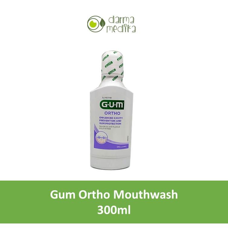 GUM Mouthrinse Mouthwash Ortho 300ml 300 ml mouth rinse wash Lazada Indonesia