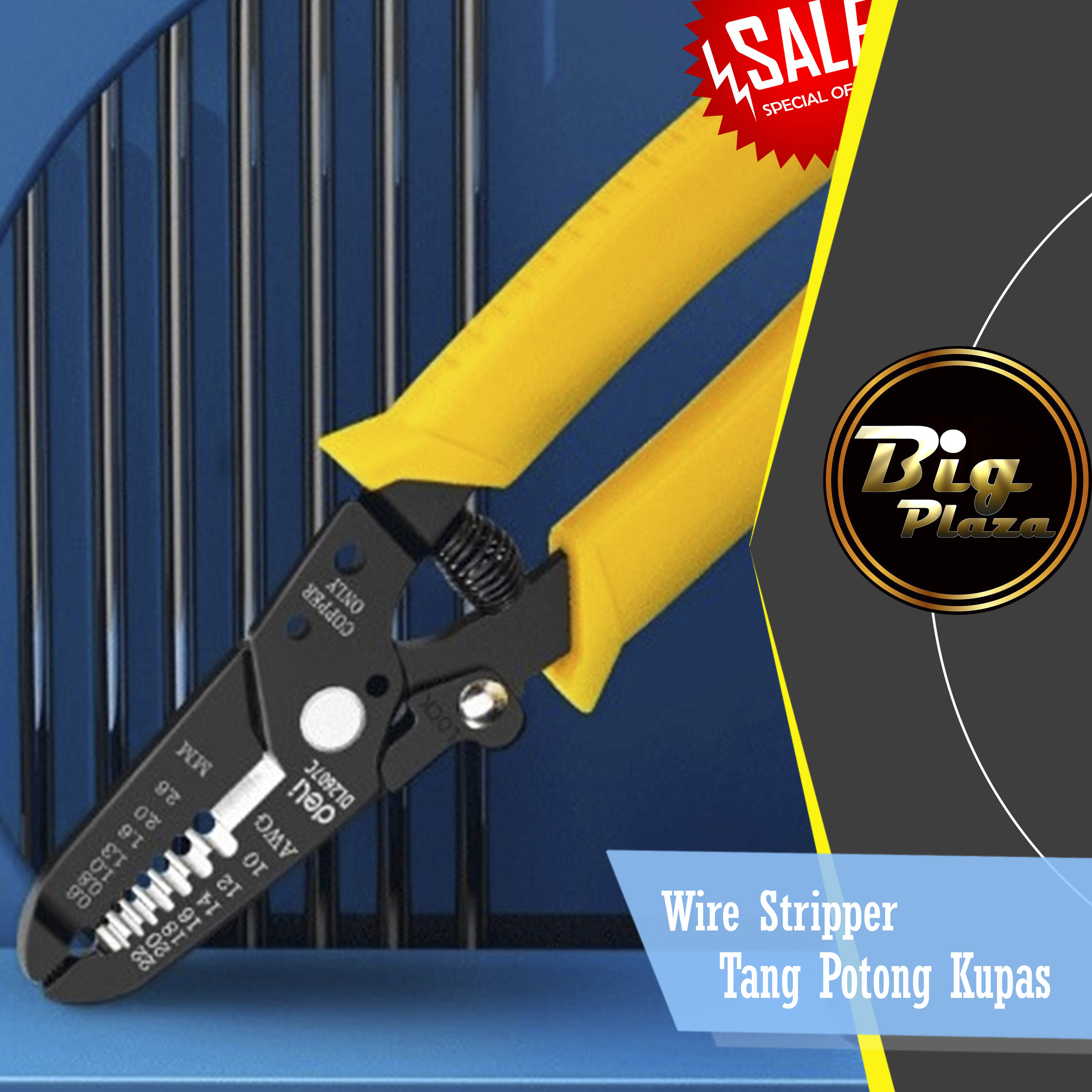 Wire Stripper Tang Potong Kupas Kabel Listrik Multifungsi A048 - BIG ...