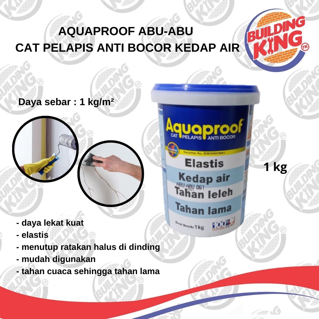 Cat Aquaproof Abu 061 1Kg Pelapis Anti Bocor 1 Kg | Lazada Indonesia