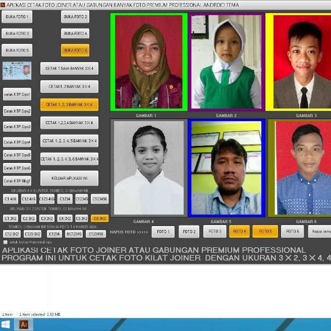 aplikasi cetak foto joiner atau gabungan banyak foto Lazada Indonesia
