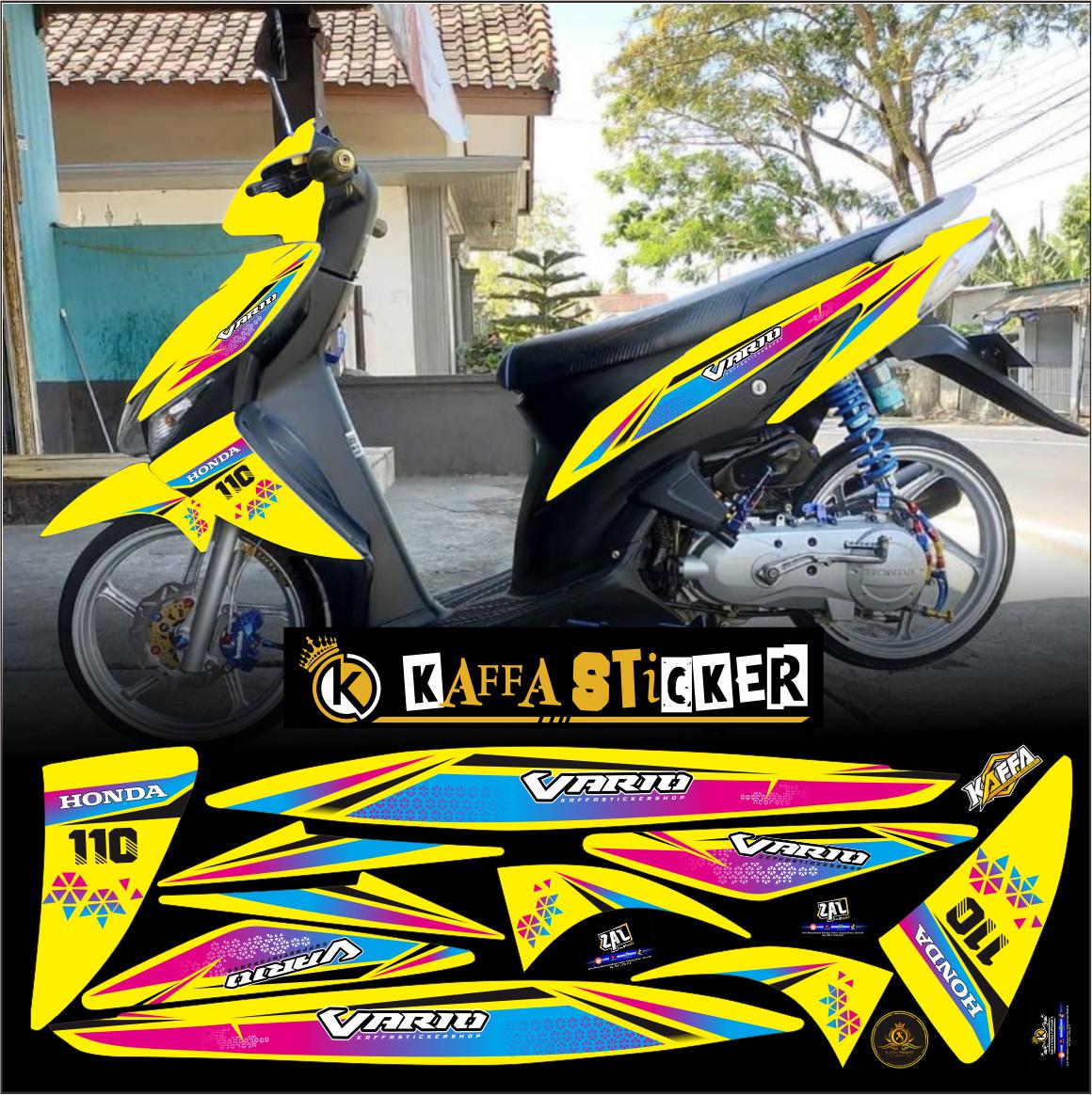 Sticker Striping Vario 110 Cw Karbu Sticker Skotlet Vario 110 Karbu Cw