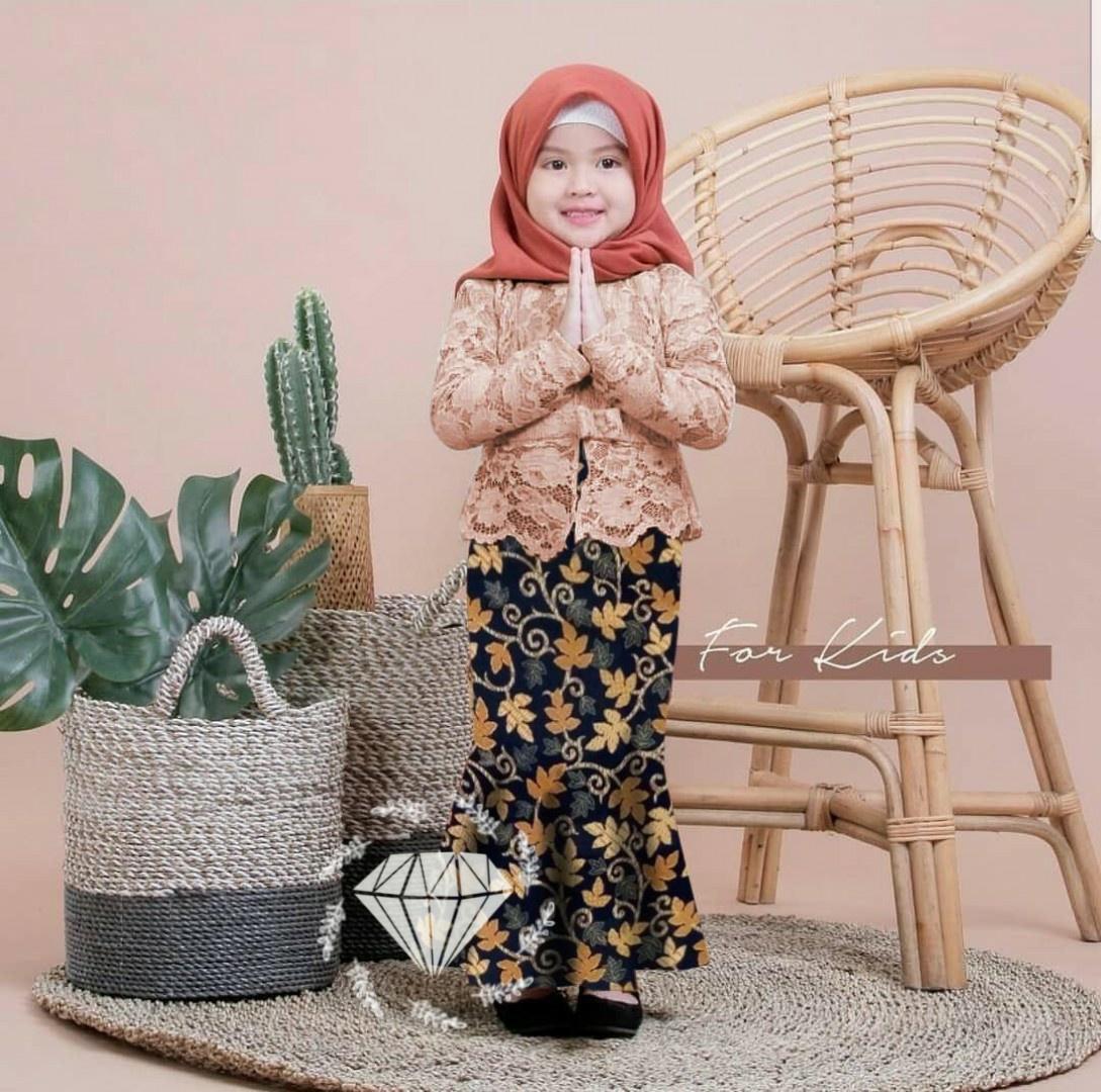 MCC03 - 28 Shireen Setelan Batik Anak / Baju Anak Perempuan / Kebaya Batik / Busana Anak Perempuan