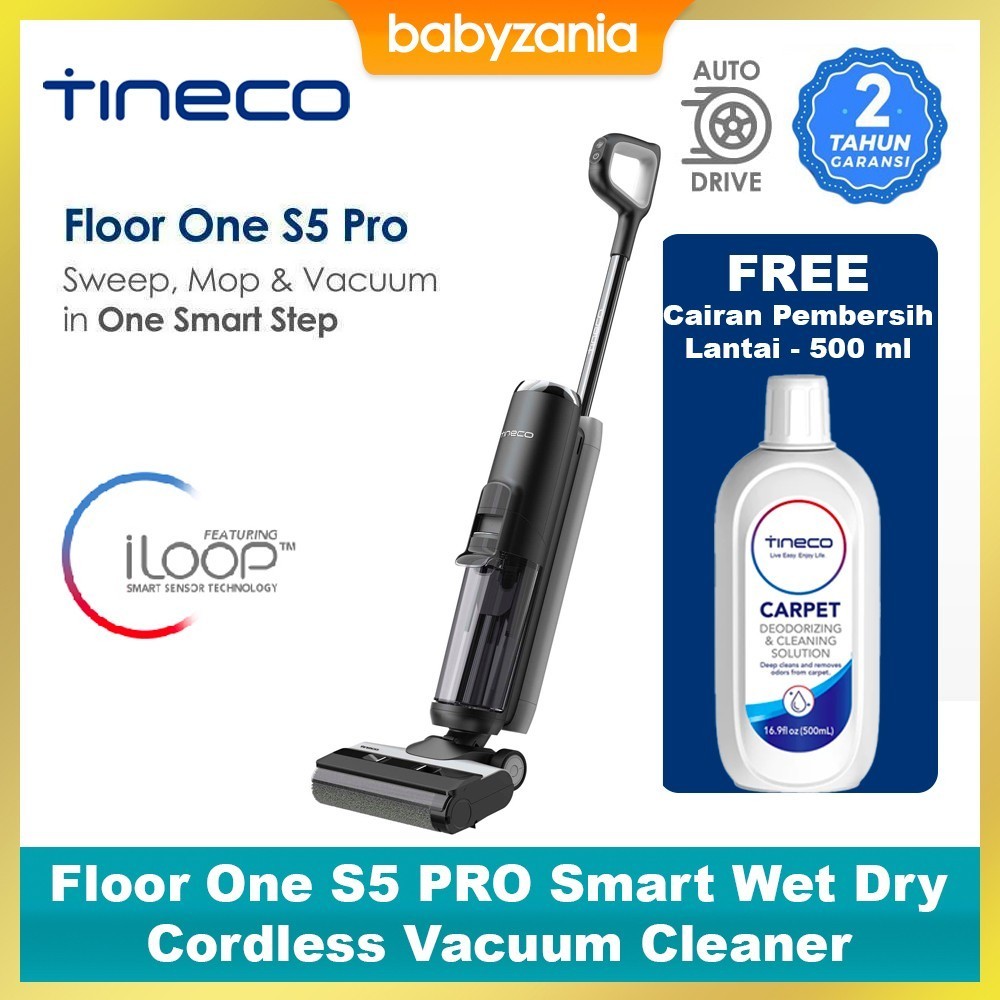 Promo Tineco Floor One S5 PRO Smart Wet Dry Cordless Vacuum Cleaner Diskon  6% di Seller Emilab Indonesia - Emilab Indonesia. Jl. Sultan Tirtayasa No.  56. RT 02. Citarum, Kec. Bandung Wetan