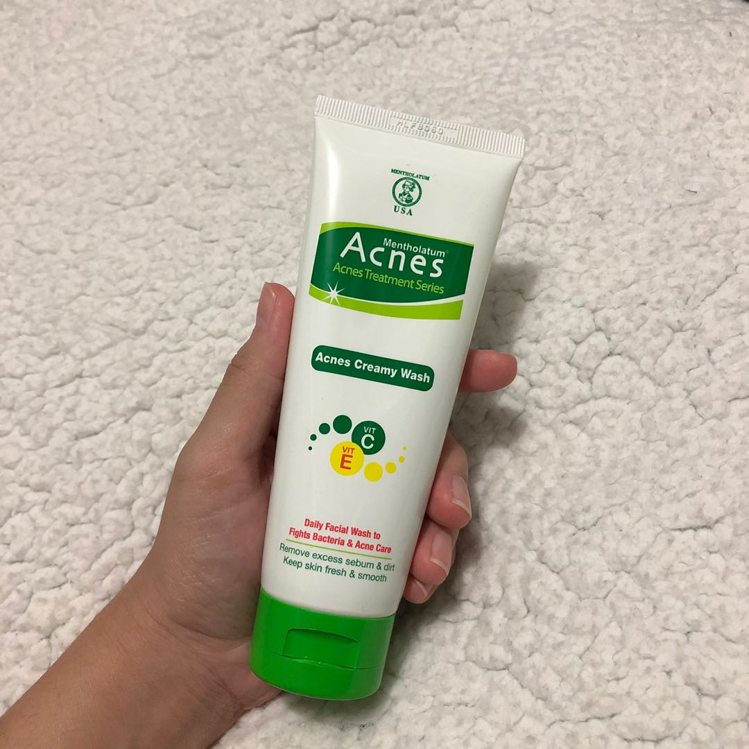 Acnes Treatment Series Acnes Creamy Wash 100 Gr 50 Gr Bersihkan Wajah Anti Bakteri Nutrisi Kulit Vitamin E C Lazada Indonesia