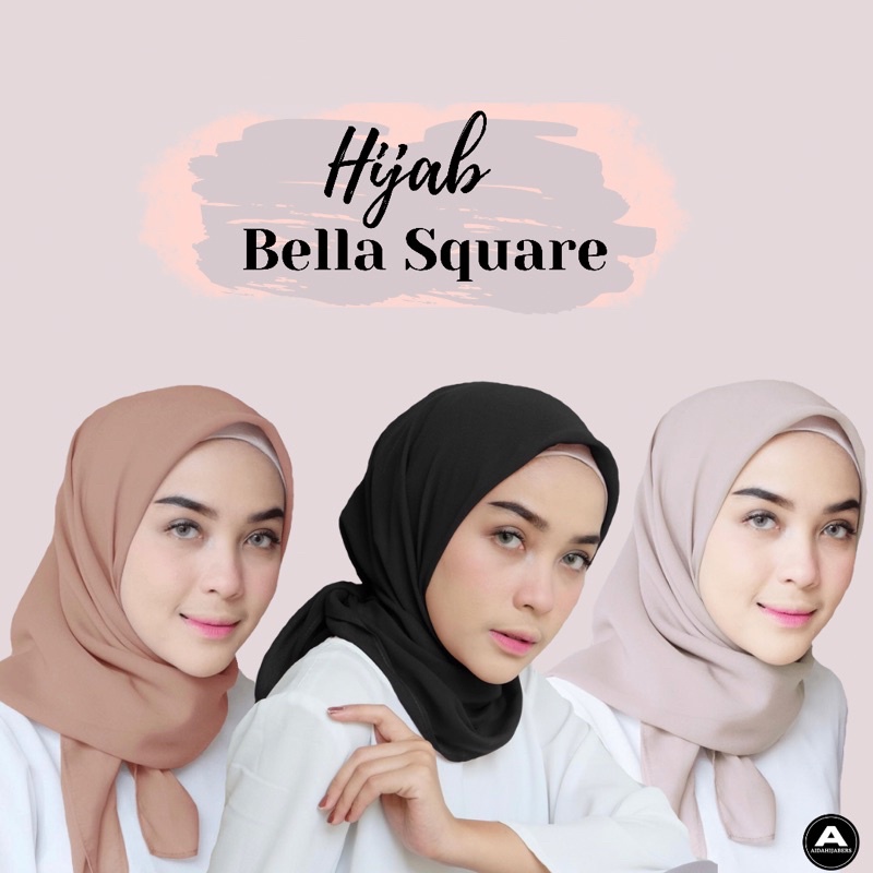 [ Hijabasket ] Bella Square Part 1 || Hijab Segiempat | Kualitas Premium