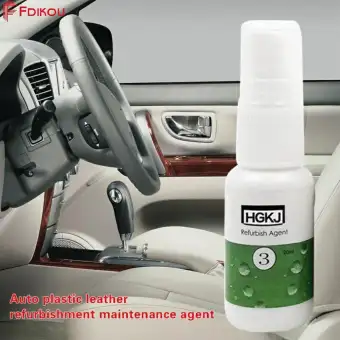 Hgkj 3 20ml Plastic Leather Retreading Agent Car Interior Leather Seats Plastic Maintenance Clean Detergent Refurbisher Refresher Cleaner Leather Care