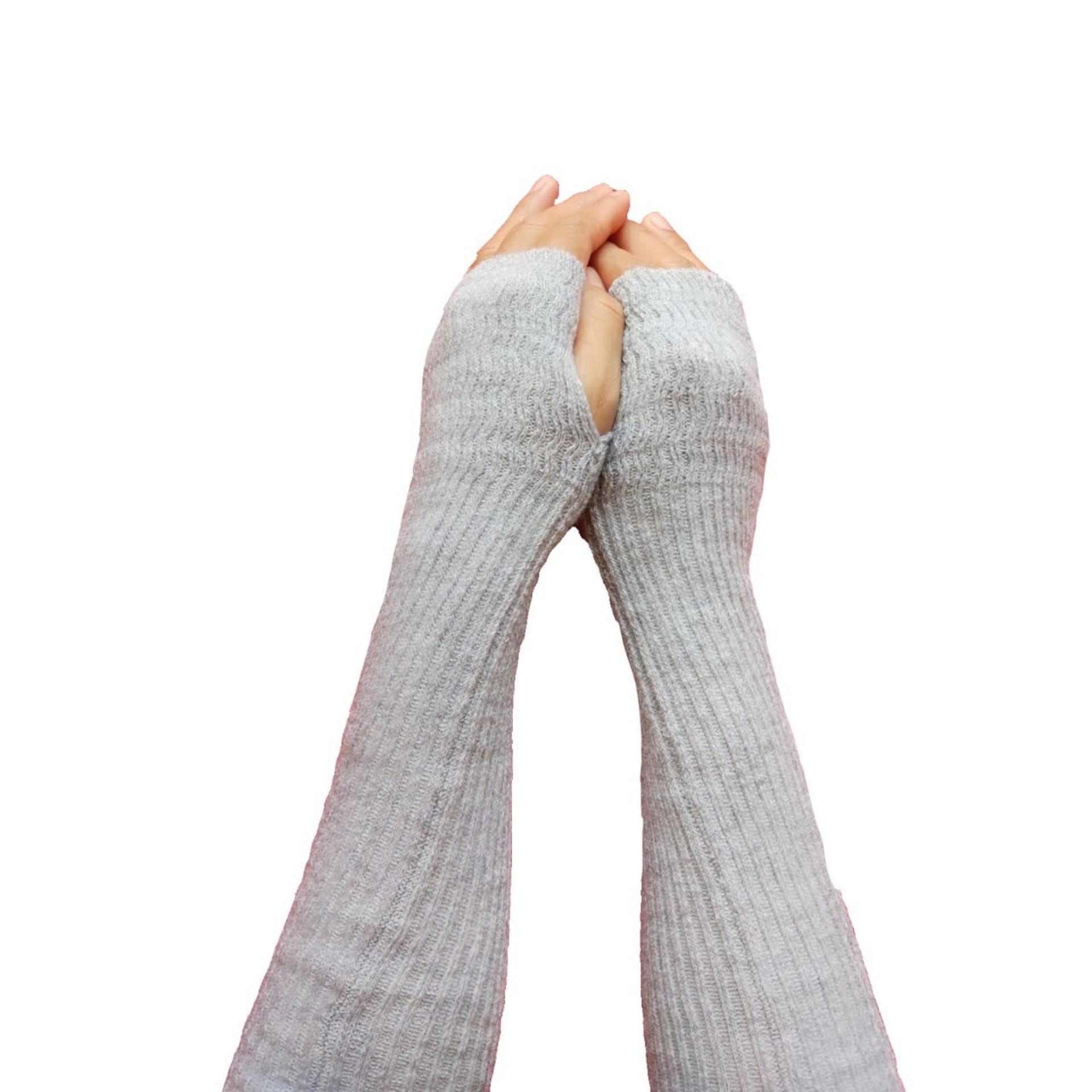 Handsock Rajut Manset Rajut Jempol Premium 35cm sampai sikut