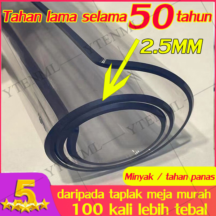 【Dikirim Dari Jakarta- COD】High QualityTaplak Meja Transparan Taplak