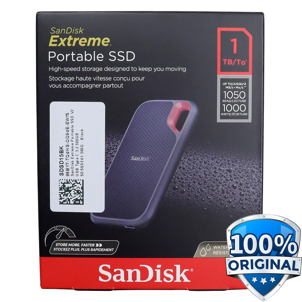 Ssd Usb Ssd Extern Sandisk SanDisk Extreme Portable SSD V2 USB Type C 1TB  SDSSDE61-1T00