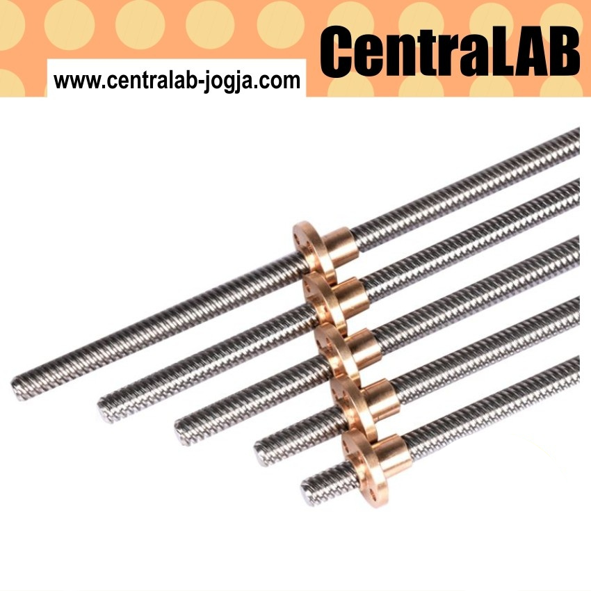 T8 Leadscrew lead screw 200mm 200 mm 20cm with nut Lazada Indonesia