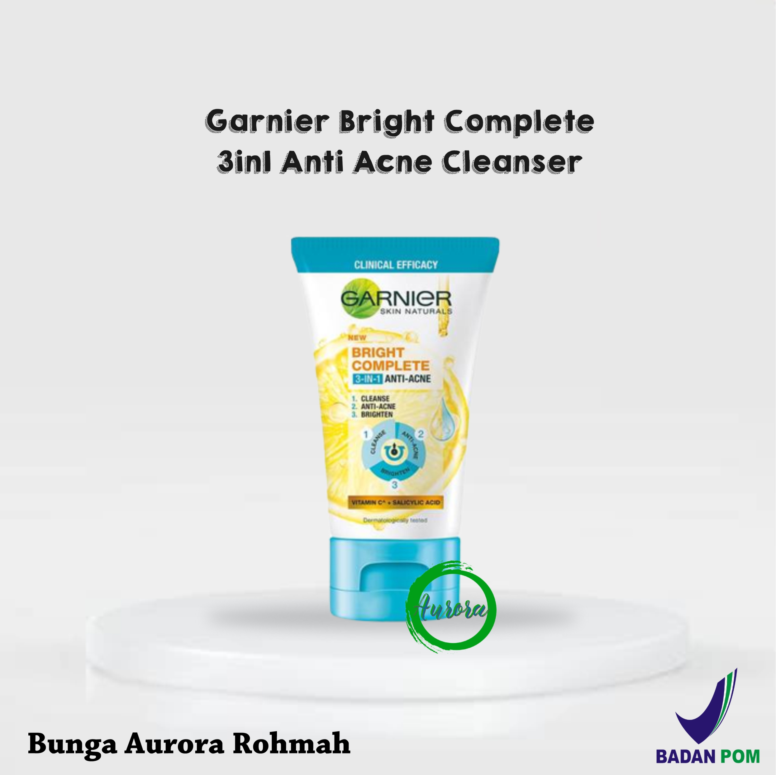 Garnier Bright Complete 3 in 1 Anti Acne Facial Wash Lazada Indonesia