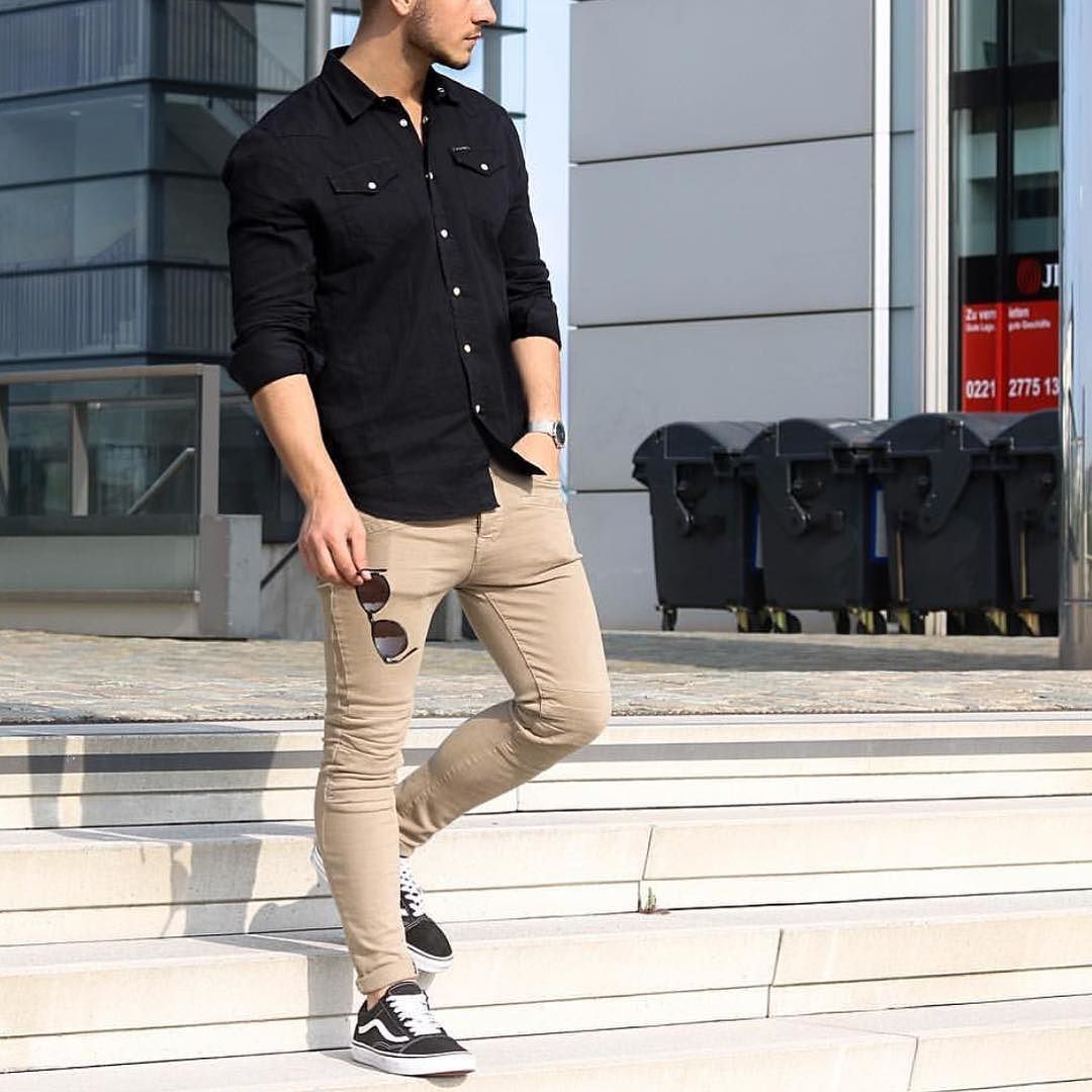 Celana Chino Pria Panjang - Skinny Fit 
